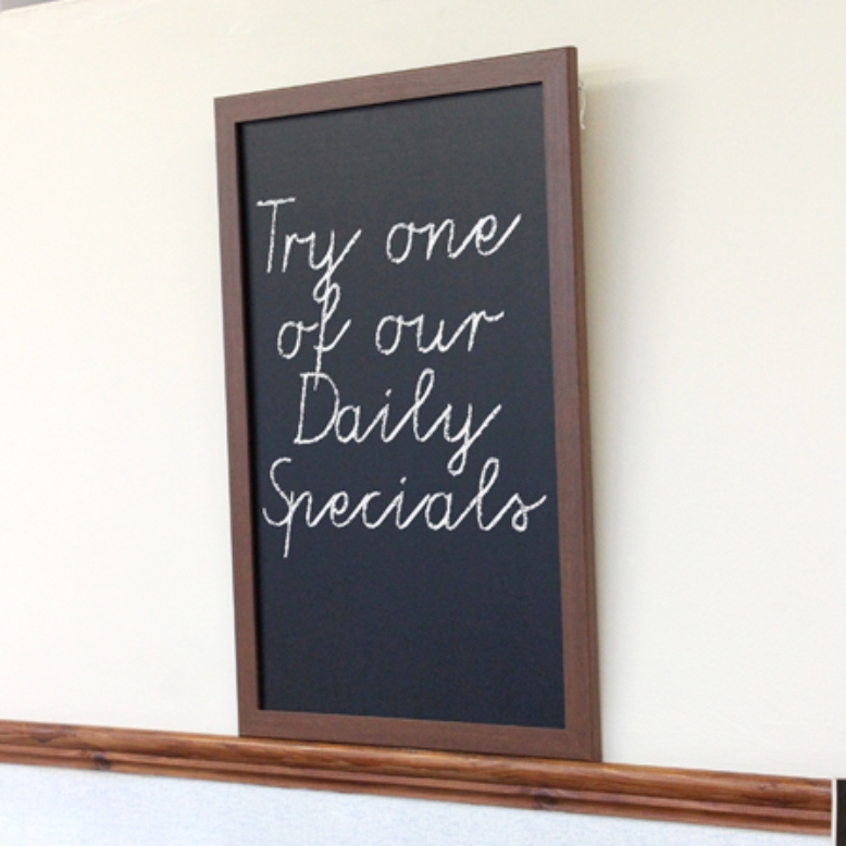 Value Mahogany Stained MDF Chalkboard